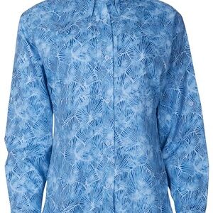 Blue Patterned Women's Top